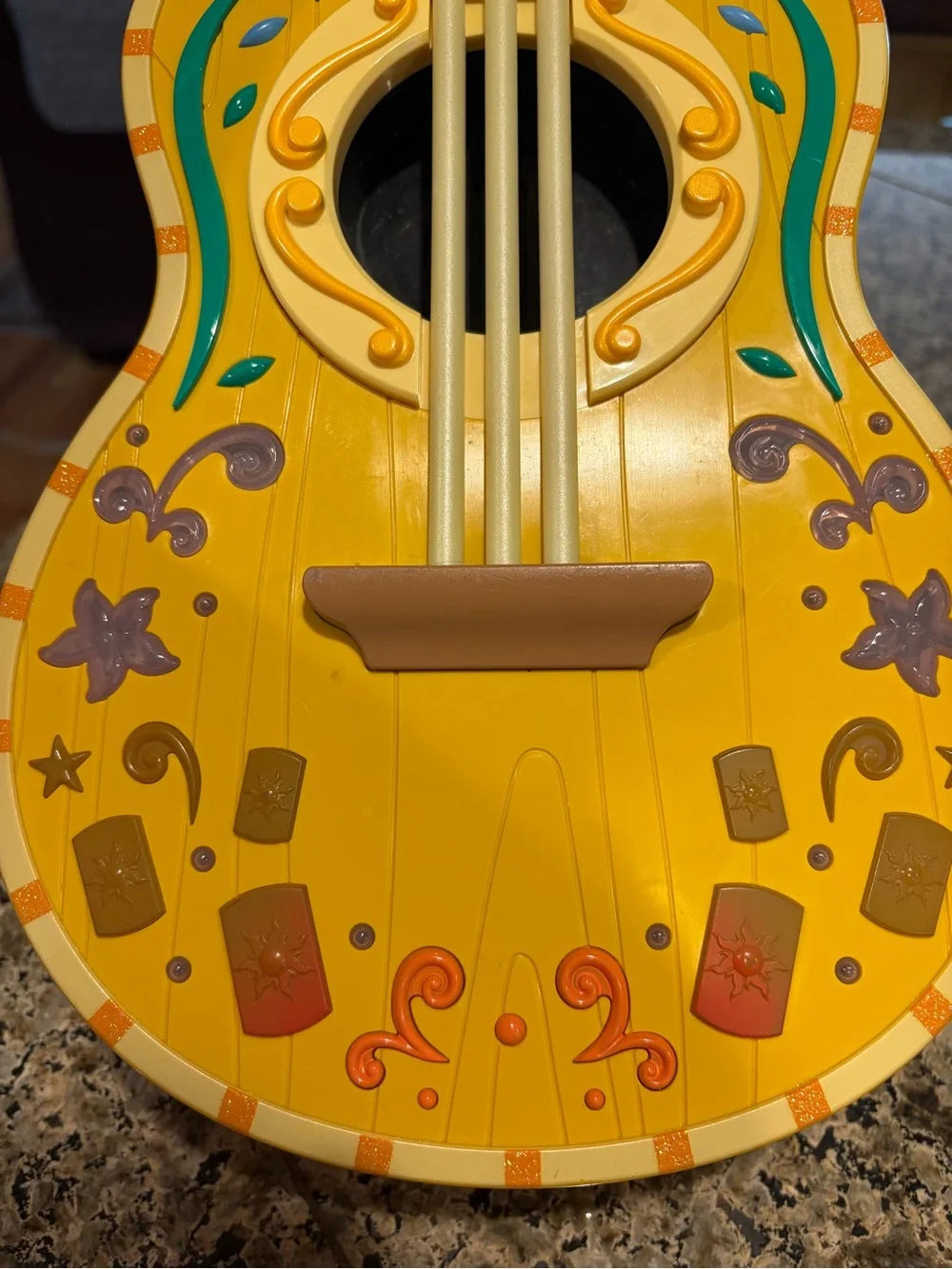 Rapunzel Colorful Musical Magical Electronic Guitar 22 inches long